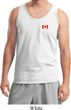 Canada Flag Patch Pocket Print Tank Top