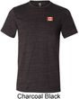 Canada Flag Patch Pocket Print Tri Blend T-shirt