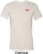 Canada Flag Patch Pocket Print Tri Blend T-shirt