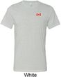 Canada Flag Patch Pocket Print Tri Blend T-shirt