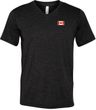Canada Flag Patch Pocket Print Tri Blend V-neck