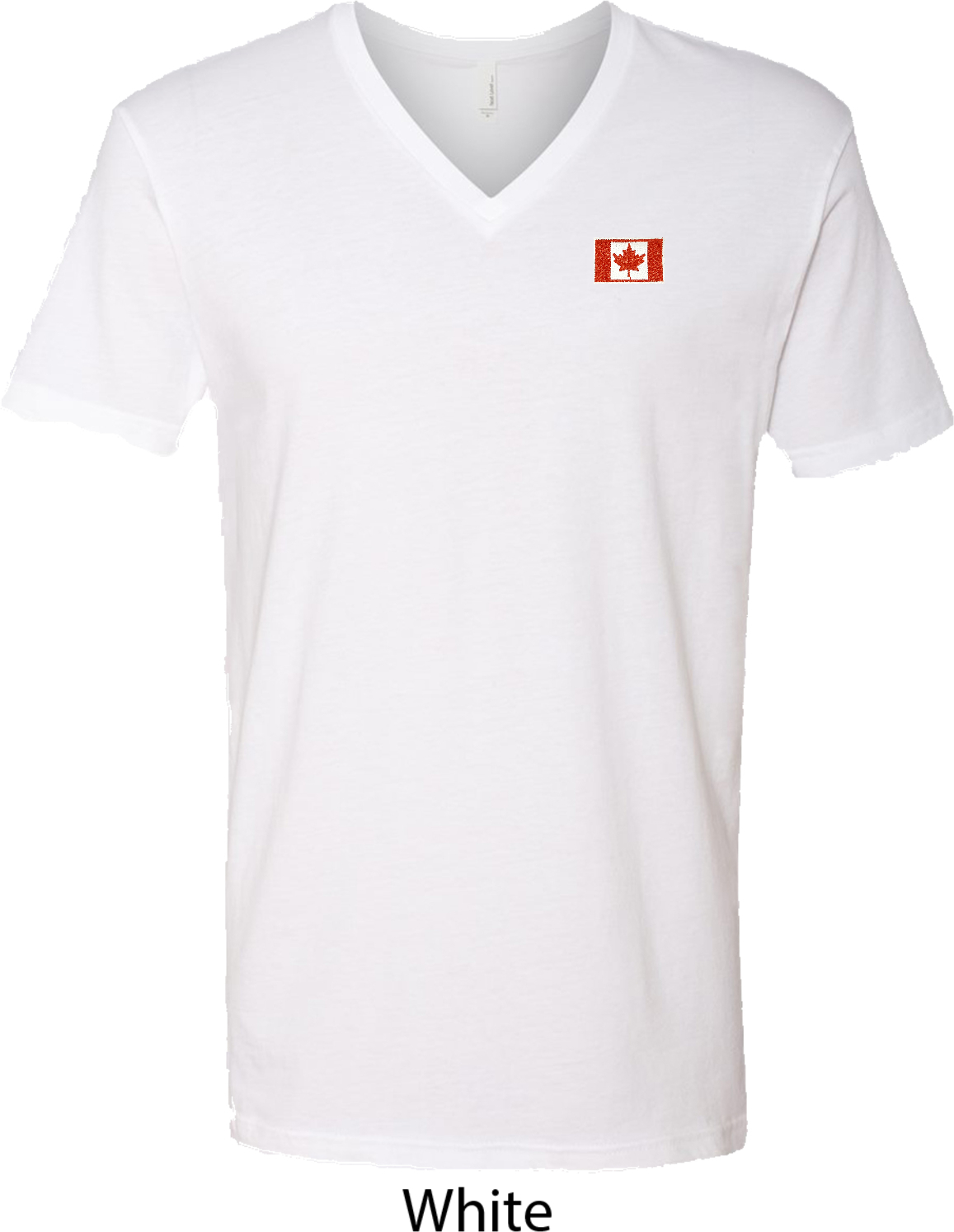 Canada Flag Patch Pocket Print Vneck Canada Flag Patch Pocket Print