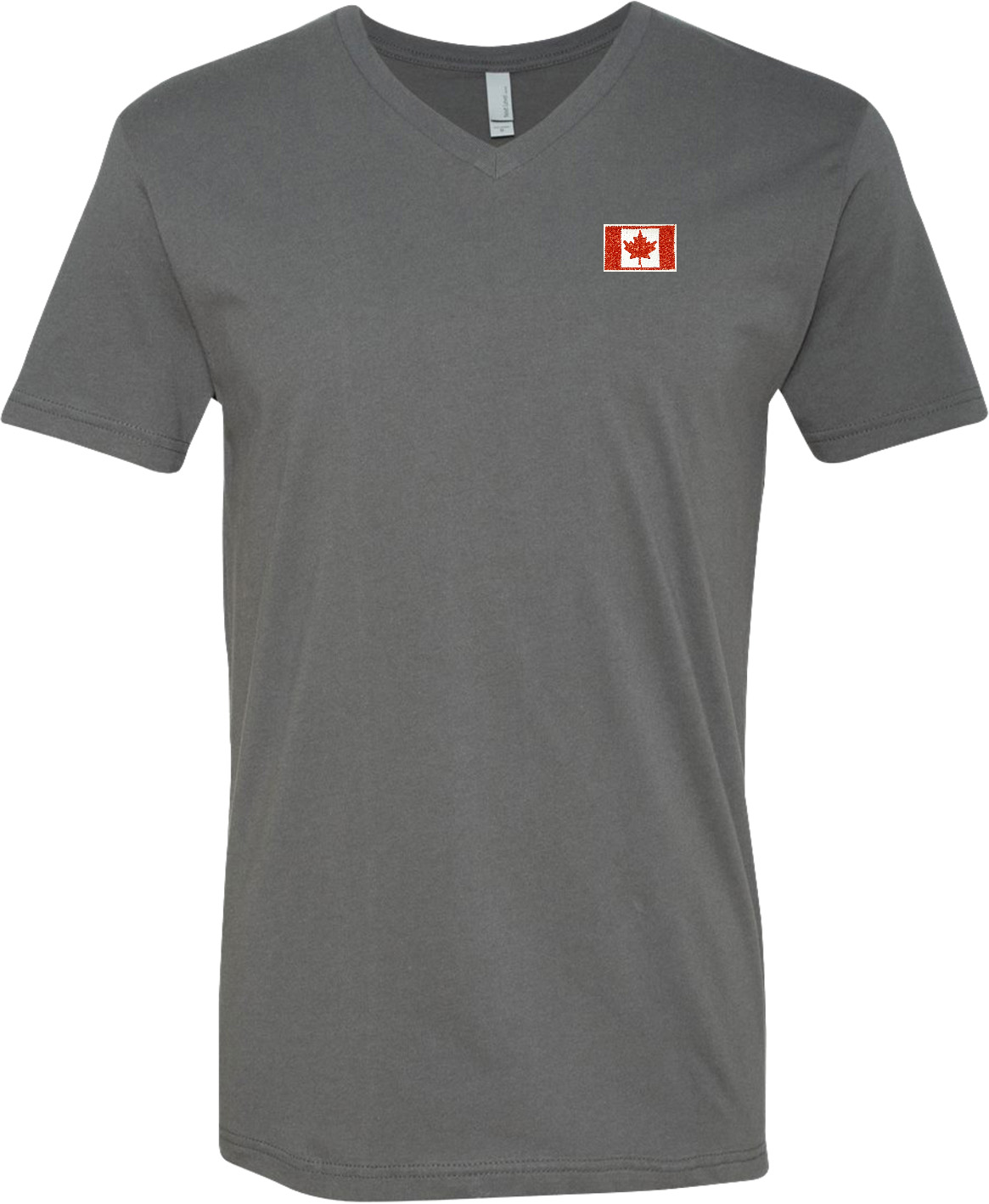 Canada Flag Patch Pocket Print Vneck Canada Flag Patch Pocket Print