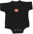 Canada Flag Patch Small Print Baby Romper