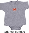 Canada Flag Patch Small Print Baby Romper
