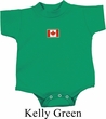 Canada Flag Patch Small Print Baby Romper