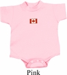 Canada Flag Patch Small Print Baby Romper