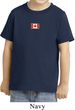 Canada Flag Patch Small Print Toddler T-shirt