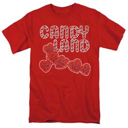 Candy Land I Love You Adult Red T-shirt - Red