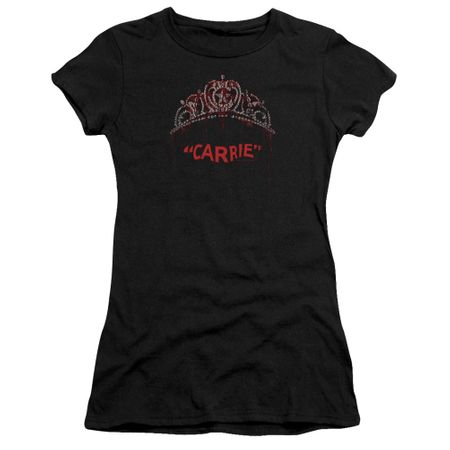 Carrie Juniors Shirt Prom Queen Black T-Shirt