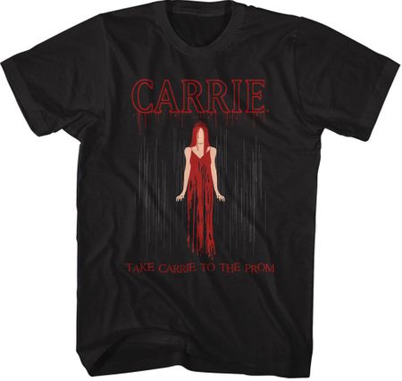 Carrie Movie DRIP Blood Adult T-shirt - Black