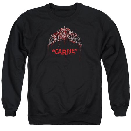 Carrie Sweatshirt Prom Queen Adult Black Sweat Shirt
