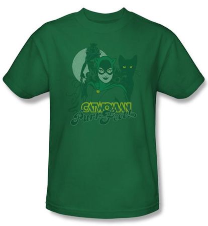 Catwoman Kids T-shirt Perrfect Kelly Green Tee Youth