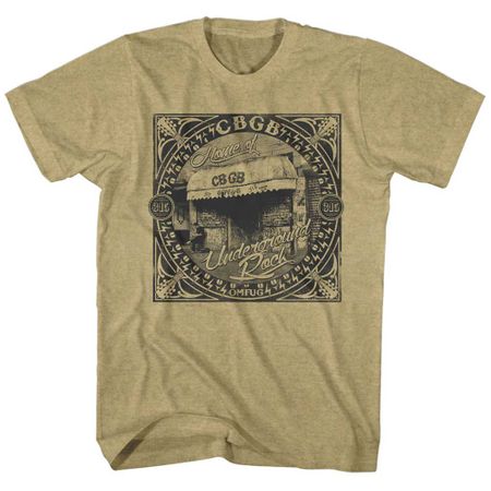 CBGB Shirt Store Front Sand Heather T-Shirt