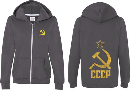 CCCP Hammer Sickle Soviet Union (Front & Back) Ladies Full Zip