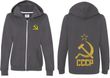 CCCP Hammer Sickle Soviet Union (Front & Back) Ladies Full Zip
