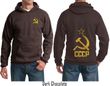 CCCP Hoodie Hammer Sickle Soviet Union (Front & Back) Hoody