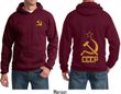CCCP Hoodie Hammer Sickle Soviet Union (Front & Back) Hoody