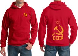 CCCP Hoodie Hammer Sickle Soviet Union (Front & Back) Hoody CCCP Hoodie Hammer Sickle Soviet Union (Front & Back) Hoody