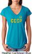 CCCP Insignia Ladies Tri Blend V-Neck Shirt