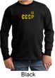 CCCP Kids T-shirt Soviet Union Insignia Youth Long Sleeve Shirt
