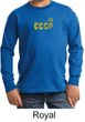 CCCP Kids T-shirt Soviet Union Insignia Youth Long Sleeve Shirt
