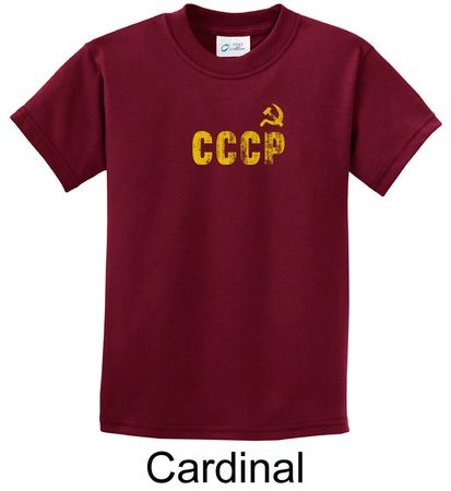 CCCP Kids T-shirt Soviet Union USSR Russia Insignia Youth Tee Shirt
