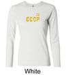 CCCP Ladies T-shirt Soviet Union USSR Insignia Long Sleeve Shirt