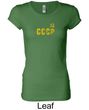 CCCP Ladies T-shirt Soviet Union USSR Insignia Longer Length Shirt