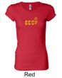 CCCP Ladies T-shirt Soviet Union USSR Insignia Longer Length Shirt