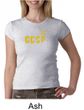CCCP Ladies T-shirt Soviet Union USSR Russia Insignia Crew Neck Shirt