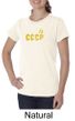 CCCP Ladies T-shirt Soviet Union USSR Russia Insignia Organic Tee
