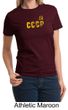 CCCP Ladies T-shirt Soviet Union USSR Russia Insignia Tee Shirt