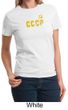 CCCP Ladies T-shirt Soviet Union USSR Russia Insignia Tee Shirt