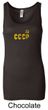 CCCP Ladies Tank Top Soviet Union USSR Insignia Longer Length Tanktop