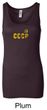 CCCP Ladies Tank Top Soviet Union USSR Insignia Longer Length Tanktop