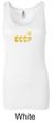 CCCP Ladies Tank Top Soviet Union USSR Insignia Longer Length Tanktop