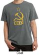 CCCP Shirt Distressed Soviet Union Adult Pigment Dyed T-shirt