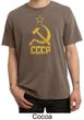 CCCP Shirt Distressed Soviet Union Adult Pigment Dyed T-shirt