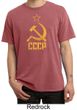 CCCP Shirt Distressed Soviet Union Adult Pigment Dyed T-shirt