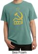 CCCP Shirt Distressed Soviet Union Adult Pigment Dyed T-shirt
