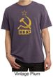 CCCP Shirt Distressed Soviet Union Adult Pigment Dyed T-shirt