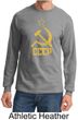CCCP Shirt Distressed Soviet Union Communism Adult Long Sleeve Shirt