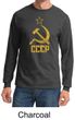 CCCP Shirt Distressed Soviet Union Communism Adult Long Sleeve Shirt