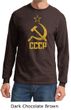 CCCP Shirt Distressed Soviet Union Communism Adult Long Sleeve Shirt