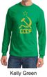 CCCP Shirt Distressed Soviet Union Communism Adult Long Sleeve Shirt