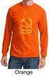 CCCP Shirt Distressed Soviet Union Communism Adult Long Sleeve Shirt