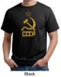 CCCP Shirt Distressed Soviet Union Communism Adult Organic T-shirt