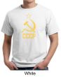 CCCP Shirt Distressed Soviet Union Communism Adult Organic T-shirt