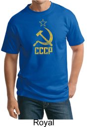 CCCP Shirt Distressed Soviet Union Communism Adult Tall T-shirt